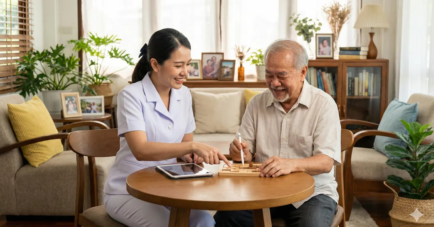 การดูแลผู้สูงอายุเชิงรุกการตรวจคัดกรองและกระตุ้นศักยภาพสมอง