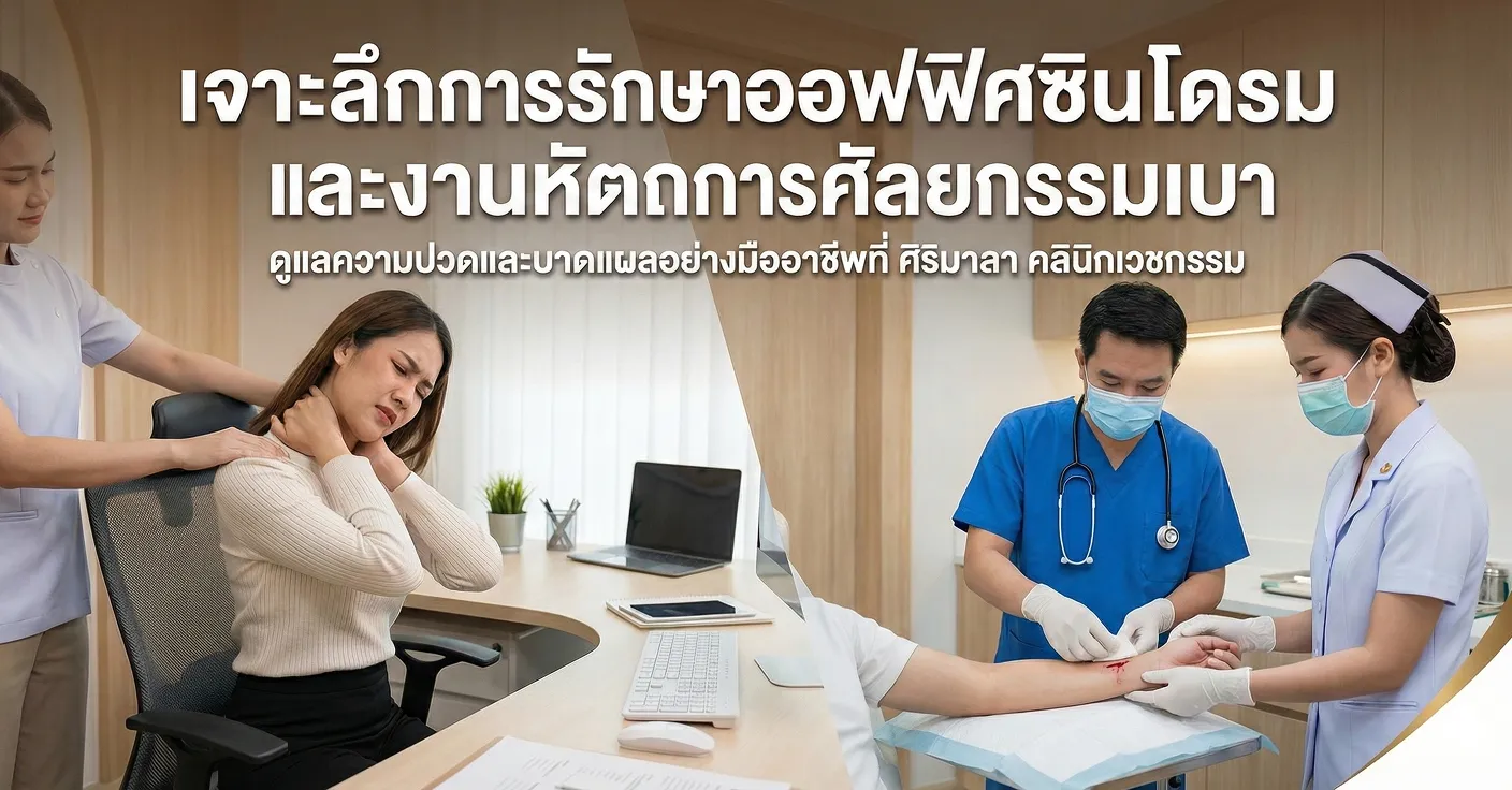 เจาะลึกการรักษาออฟฟิศซินโดรมและงานหัตถการศัลยกรรมเบา